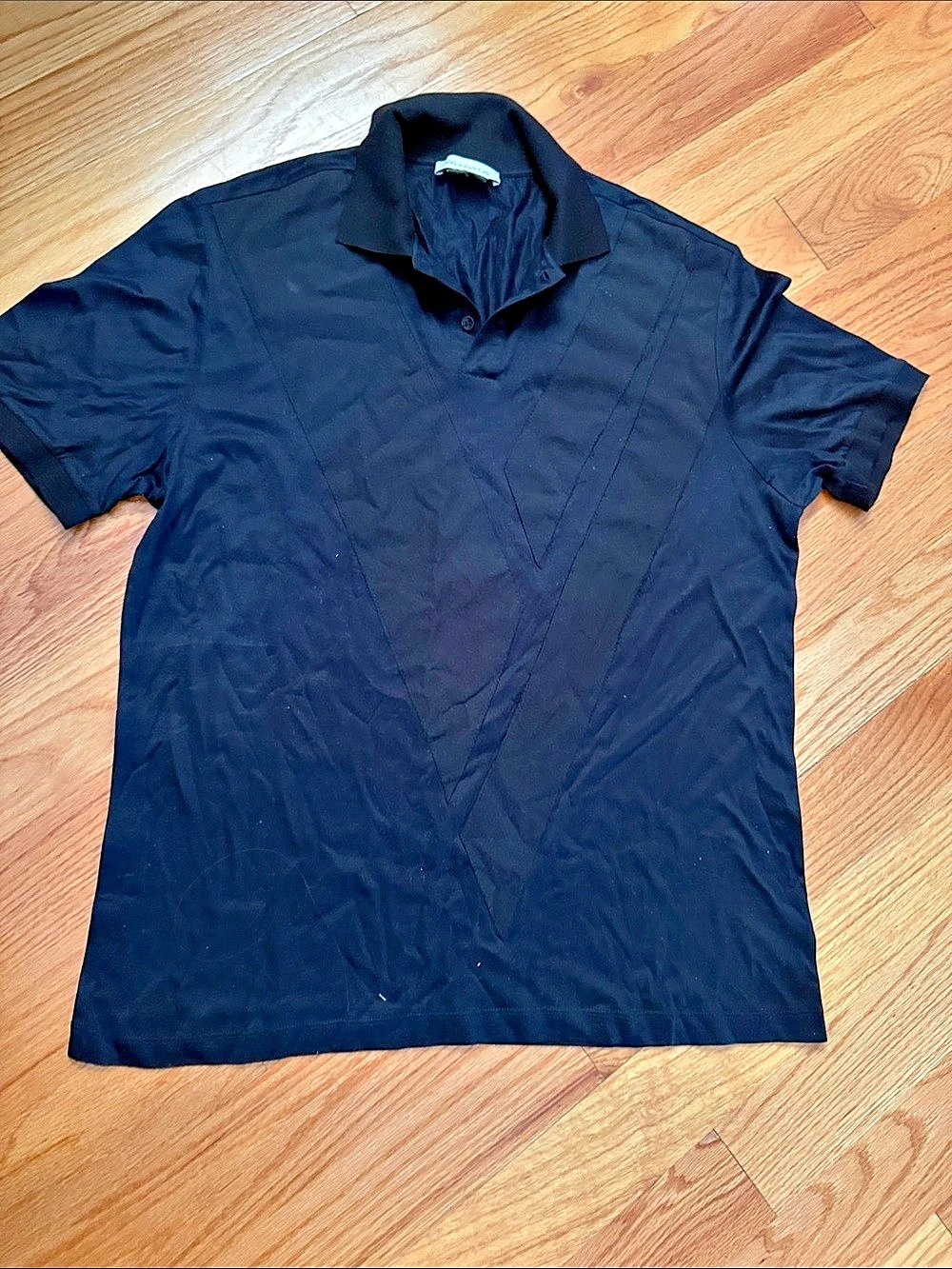 VERSACE Black Short Sleeve Polo